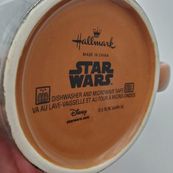 STAR WARS Chewbacca Mug 12oz Brown w/ Character Face & Funny Message Inside - Picture 2 of 6